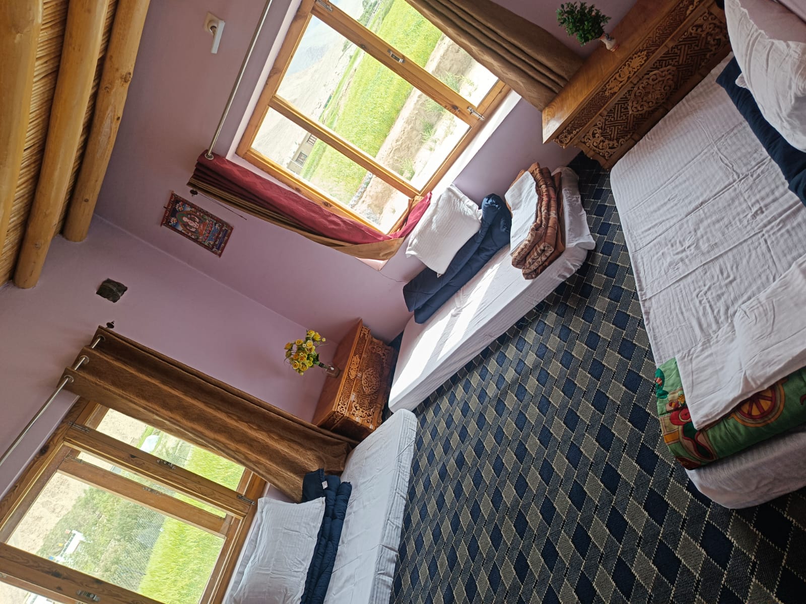 Traditional Ladakhi room interior